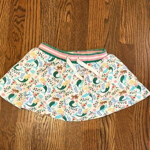 Boden Pink and Green Striped Waistband Skirt